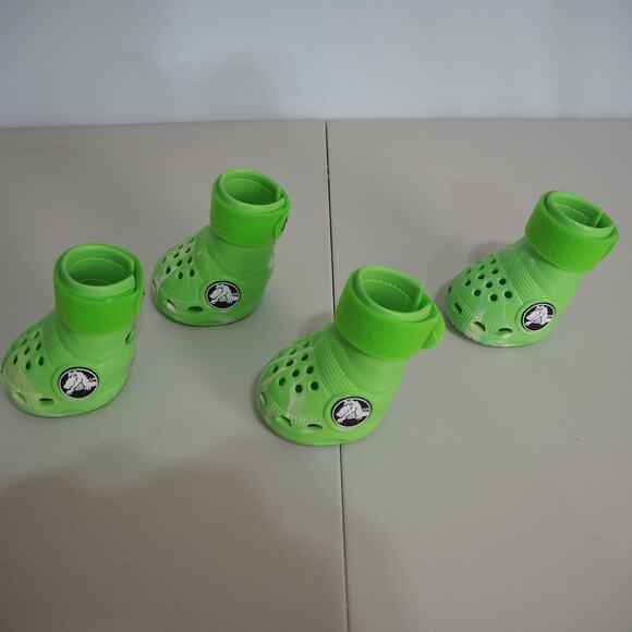 Limited‎ Edition Crocs for Dogs Boots Lime Green. Like New Crocs For Large Dogs - Picture 3 of 12